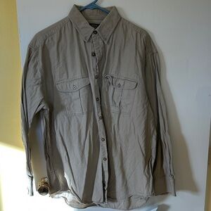 High Sierra khaki  Button up Bush Shirt